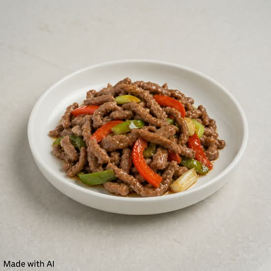 Shredded Beef with Green Pepper (青椒牛肉絲)